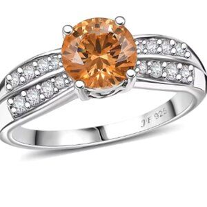 J Francis Embellished with Amber and White Zirconia by Swarovski